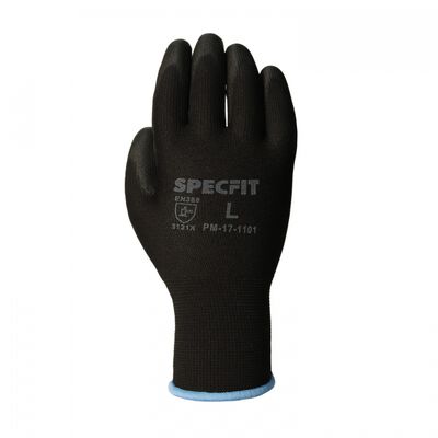 Guante Specfit de Poliester CRecubrimiento de Pu Negro TL