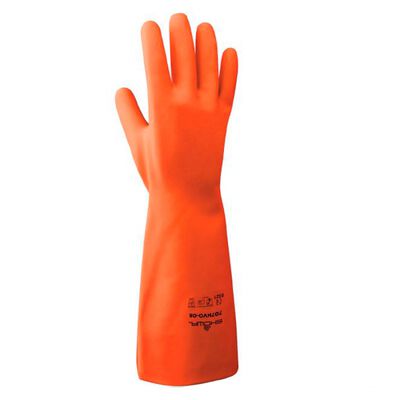 Guante Best de Nitrilo Naranja de 9 In de Grosor CPuño Enrollado T7