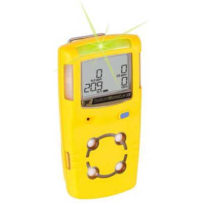 DETECTOR MULTIGAS BW TECHNOLOGIES GASALERT MICROCLIP X3 DE 4 GASES %LEL O2 H2SCO