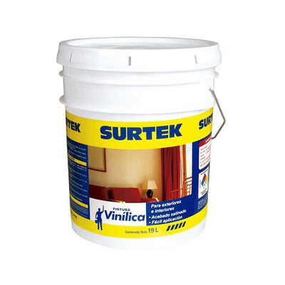 PINTURA SURTEK SP20400 VINILICA BLANCA 19 L