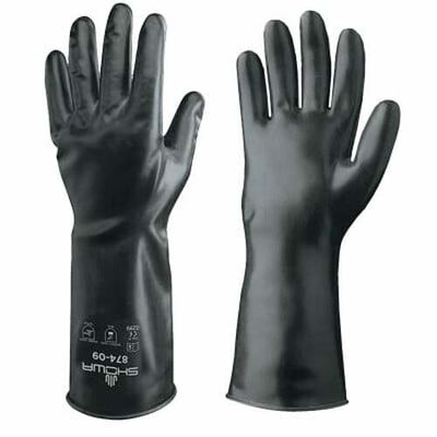 Guente Showa 874 de Butilo Resistente a Acidos Negro T10