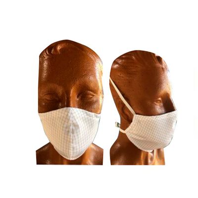 CUBRE BOCA ALLKEY 98020CUERGOU ANTIESTATICO TELA ESD POLI&Eacute;STER REUSABLE BLANCO UNITALLA