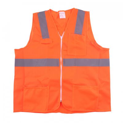 CHALECO JYRSA NARANJA ALTA VISIBILIDAD CREFLEJANTE GRIS 2 IN TL