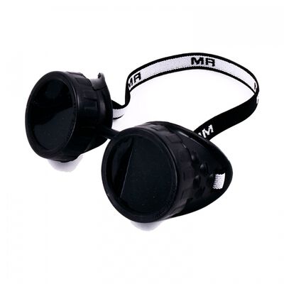 GAFAS P/SOLDADOR ARMAZON NEGRO MICA GRIS C/ELASTICO