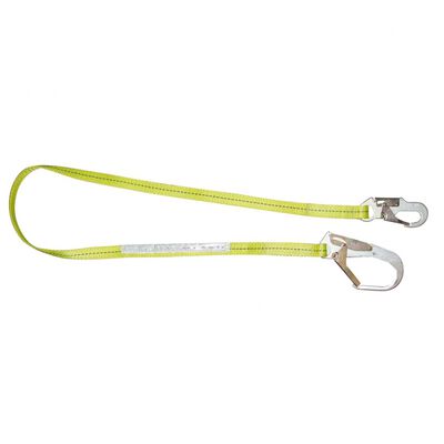 LINEA DE VIDA FALLRIGHT SENCILLO DE POLIESTER AMARILLO 6 FT CAP 140 KG