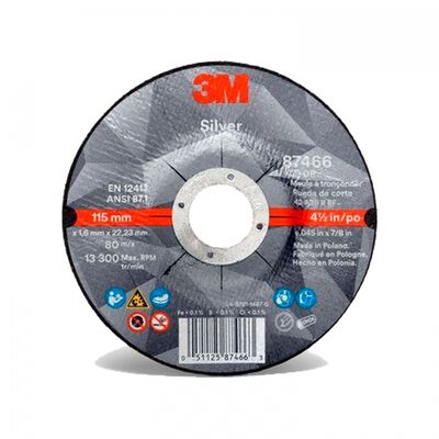 Disco de Corte 3m Silver de Oxido de Aluminio Psg 4 12 In de 13300 Rpm