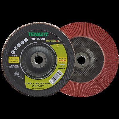DISCO AUSTROMEX 1908 LAMINADO IMPERIAL GRANO CERAMICO DE 180 X 22.23 G80 CON RESPALDO DE FIBRA DE VIDRIO TIPO LAM B DIMENSION 180 X 22.23 ESPECIFICACION TGJ80LV
