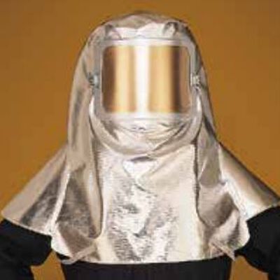 ESCAFANDRA LAKELAND DE APROXIMACION SERIE 700 ALUMINIZADO VISOR DORADO CESPACIO PARA EL RESPIRADOR DEL SCBA UNITALLA
