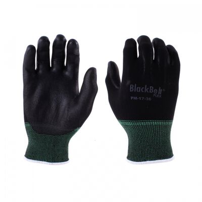 Guante Blackbelt Nafuda Lite de Nylon CRecubrimiento de Pu Negro TM