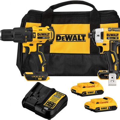 KIT ROTOMARTILLO Y LLAVE IMPACTO DEWALT DCK223D2B3 20V MAX