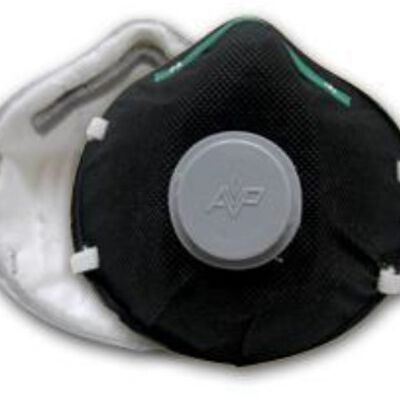 Respirador Desechable Ap Mascarillas Negro CValvula Exhalacion P95 contra Humos Neblinas y Particulas CAceite