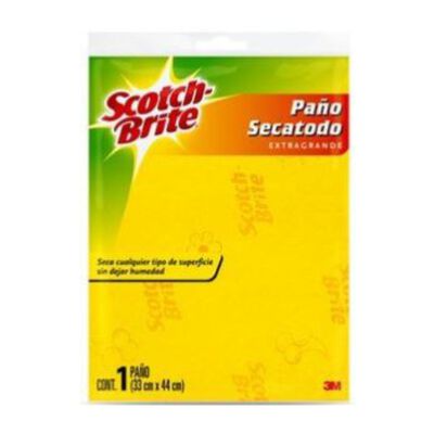 PAÑO DE LIMPIEZA 3M SCOTCHBRITE 7501023120858 AMARILLO DE 35 CM X 20 CM