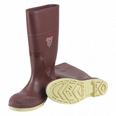 BOTA TINGLEY DE PVC ROJO LADRILLO 15 IN C/C ACERO SUELA CHEVRON PLUS T-10 (USA)