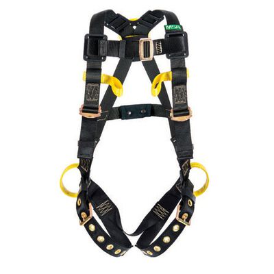 ARNES MSA WORKMAN TIPO CHALECO PARCO ELECTRICO DE NYLON NEGRO ANILLO D EN ESPALDA Y CADERAS TESTANDAR