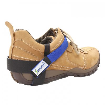 TALONERA ANTIESTATICA ESTATEC DE HULE AZUL 2.5 CM DE ANCHO RESISTENCIA 1 MOHM