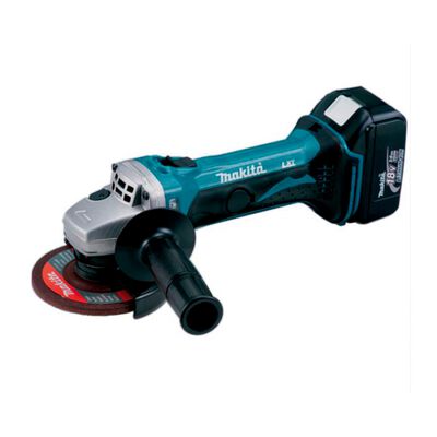 MINI ESMERILADORA ANGULAR MAKITA DGA452RMJ INALAMBRICA DE 412 IN 11000 RPM CBATERÍA Y CARGADOR