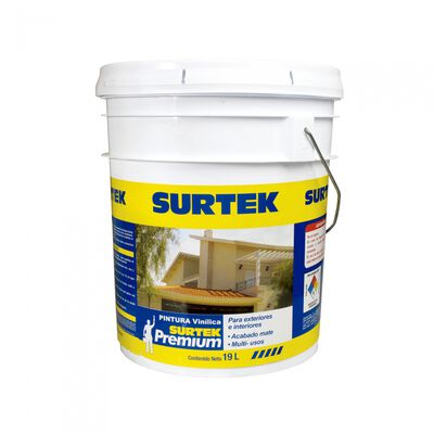 PINTURA SURTEK SP10400 VINILICA PREMIUM BLANCA 19LT