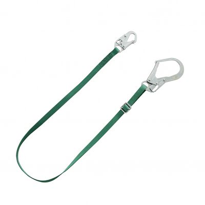 LINEA DE VIDA MSA VSERIES DE POLIESTER VERDE AJUSTABLE CGACHO CHICO Y GANCHO GRANDE 6 FT