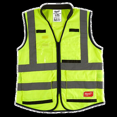 Chaleco Milwaukee 48735041 Premium de Seguridad Alta Visibilidad Amarillo TSM