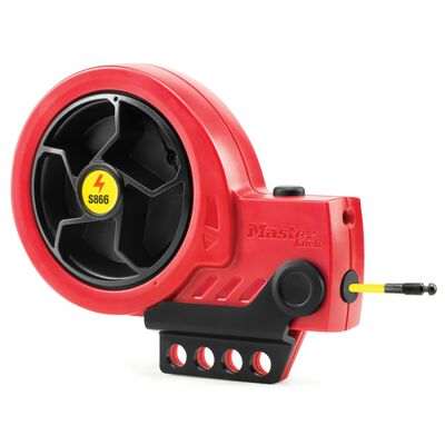 DISPOSITIVO DE BLOQUEO MASTER LOCK S866 DE CABLE RETRACTIL ROJO CON CABLE DE NYLON