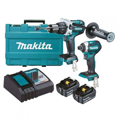 Kit de RotomartilloTaladro Makita Dlx2176t Inal&aacute;mbrico y Atornillador de Impacto Inal&aacute;mbrico
