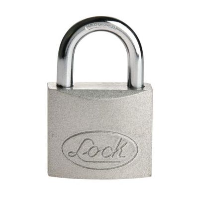 CANDADO LOCK L22L38A DE ACERO LARGO LLAVE EST&Aacute;NDAR 38MM EN CAJA