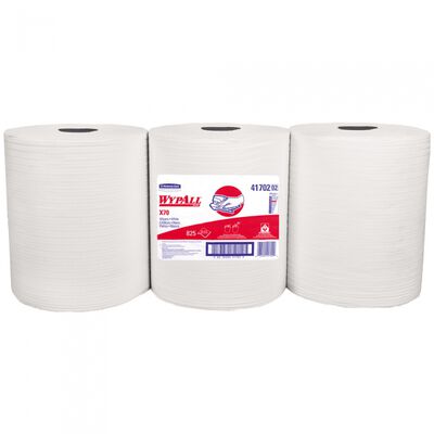 TOALLA WYPALL 1412 X70 DE POLIPROPILENO BLANCO ROLLO C275 HOJAS PAQUETE 3 ROLLOS