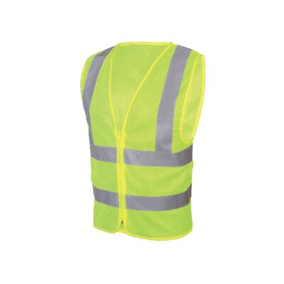 CHALECO JYRSA SR1139AMCR AMARILLO HV TEJIDO TRICOT CON REFLEJANTE UNITALLA