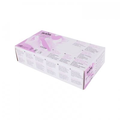 GUANTE MAPA TRILITES 994 DE LATEX NATURAL PURPURA DISPENSER C/100 T-M