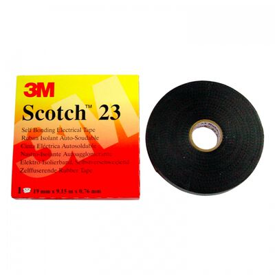 Cinta 3m Ht002001309 23 de Hule Negro Autofusionable de .019 X 9.1 M