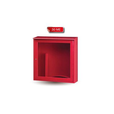 GABINETE P/HIDRANTE Y EXTINTOR EXTINFLAM TIPO SOBREPONER 30 ME DE LAMINA DE ACERO ROJO DE 21 X 85 X 88 CM NO INCLUYE CRISTAL