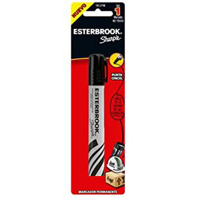 Marcador Esterbrook 1812748 Tinta Negro Punta Cincel Permanente Pieza