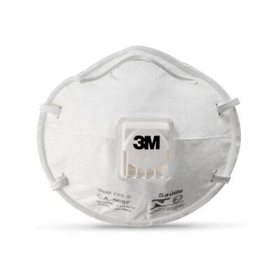 RESPIRADOR 3M 8822 FORMA DE CONCHA PFF2 CON VALVULA PARTICULAS SIN ACEITE