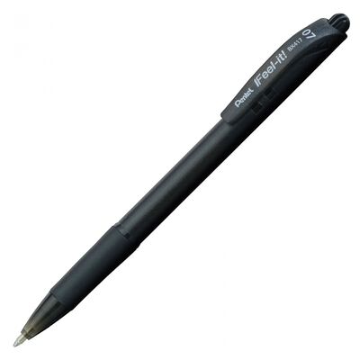 BOLIGRAFO PENTEL BX417A FEELIT RETRACTIL PUNTA FINA NEGRO