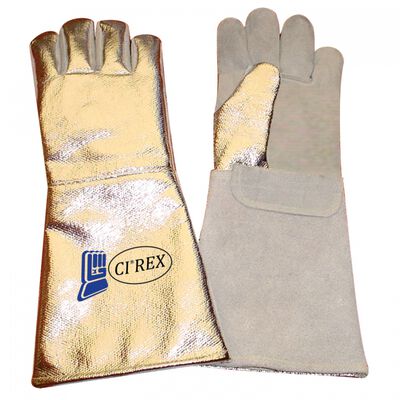 Guante Ci Rex de Carnaza CKevlar Aluminizado