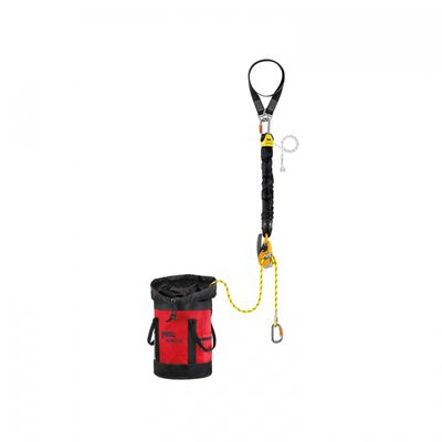 KIT DE RESCATE PETZL REVERSIBLE CON POLIPASTO JAG SYSTEM DESCENSOR ID EVAC Y CUERDA AXIS 11 MM CON DOS TERMINALES COSIDOS DE 30 M