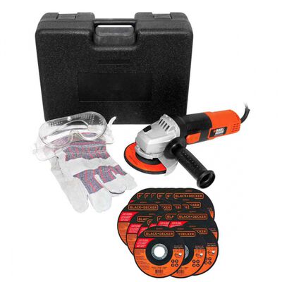 MINI BLACK and DECKER PAMXG720D20 ESMERILADORA CON GUANTES LENTES Y 2