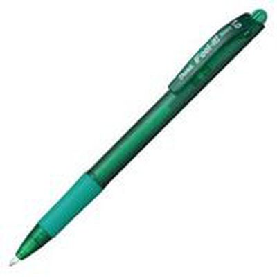 BOLIGRAFO PENTEL BX420D FEELIT RETRACTIL PUNTA MEDIANA VERDE