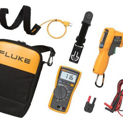 JUEGO FLUKE11662 MAX MULTIMETRO FLUKE116 Y TERMOMETRO INFRARROJO