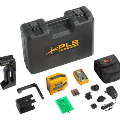 KIT FLUKE PLS 6G KIT RBP NIVELADOR LASER DE 6 INDICADORES VERDES DOS LINEAS EN CRUZ Y 4 PUNTOS CON BATERIA RECARGABLE