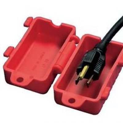 Dispositivo de Bloqueo Panduit para Cable de Alimentación de 120v Ac Rojo.  Dispositivo de Bloqueo Panduit para Cable de Alimentación de 120v Ac Rojo.