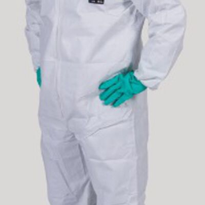 OVEROL DESECHABLE KAPPLER PROVENT PVS428 BC BLANCO CCAPUCHA CREMALLERA FRONTAL ELÁSTICO EN MUÑECAS TOBILLOS Y PARTE POSTERIOR DE LA CINTURA T3XL