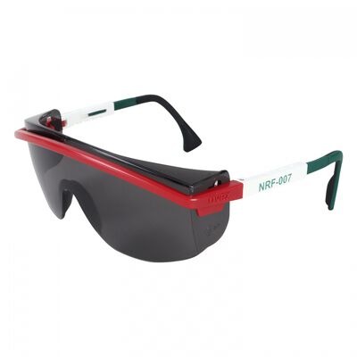 Lente Uvex Astrospec Armazon VerdeBlancoRjo Mica Gris
