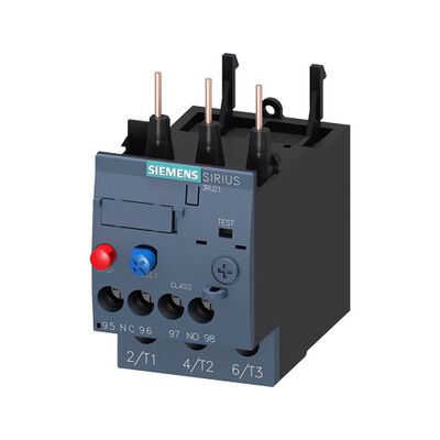 RELE SIEMENS 3RU21264AB0 DE SOBRECARGA 11...16 A TERMICO PARA PROTECCION DE MOTORES TAMAÑO S0 CLASE 10 PARA MONTAR EN CONTACTOR CIRCUITO PRINCIPAL: ATORNILLABLE CIRCUITO AUXILIAR: ATORNILLABLE REARME MANUALAUTOMATICO