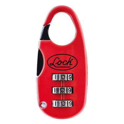 CANDADO LOCK L21M20PT MALETERO DE COMBINACION DIGITAL ROJO 20 MM