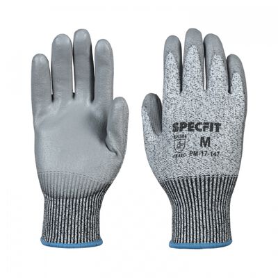 Guante Specfit de PolietilenoFibra de Vidrio CRecubrimiento en Palma de Pu Gris Cal 13 TL