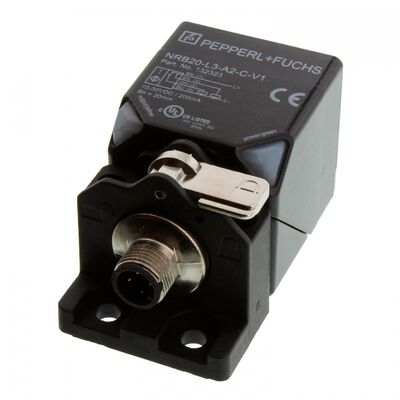 SENSOR INDUCTIVO PEPPERLFUCHS NRB20L3A2CV1 CUBICO NEGRO DISTANCIA 20 MM ENRASADO