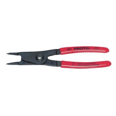 ALICATE PROTO J393 PARA ANILLOS DE RETENCIÓN EXTERNOS LAS PUNTAS FIJAS ESTÁN FORMADAS CON PRECISIÓN Y ENDURECIDAS