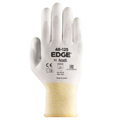 GUANTE ANSELL EDGE TEJIDO POLIESTER BLANCO CRECUBRIMIENTO POLIURETANO BLANCO T5