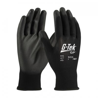 Guante Pip de Poliester Negro con Pu TS